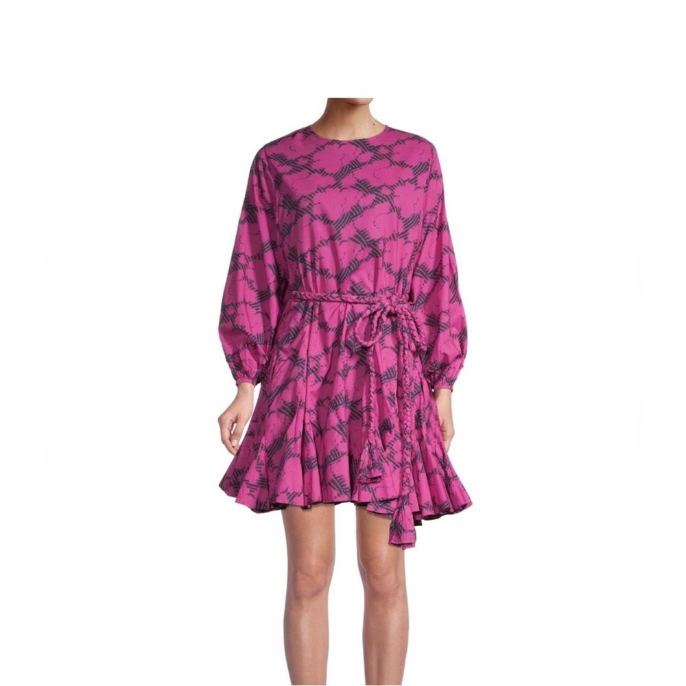 RHODE Ella Dress Woven Clouds Print